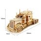 Puidust 3D puzzle, Robotime Heavy Truck hind ja info | Klotsid ja konstruktorid | kaup24.ee