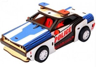 Puidust 3D puzzle, Robotime Police Car, alates 5.eluaastast hind ja info | Klotsid ja konstruktorid | kaup24.ee