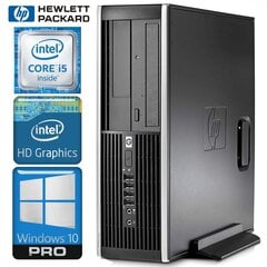 HP 8200 Elite SFF i5-2400 4GB 120SSD+1TB WIN10PRO/W7P [refurbished] цена и информация | Стационарные компьютеры | kaup24.ee