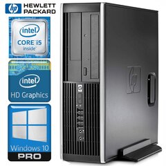 HP 8200 Elite SFF i5-2400 4GB 240SSD+1TB WIN10PRO/W7P [refurbished] цена и информация | Стационарные компьютеры | kaup24.ee