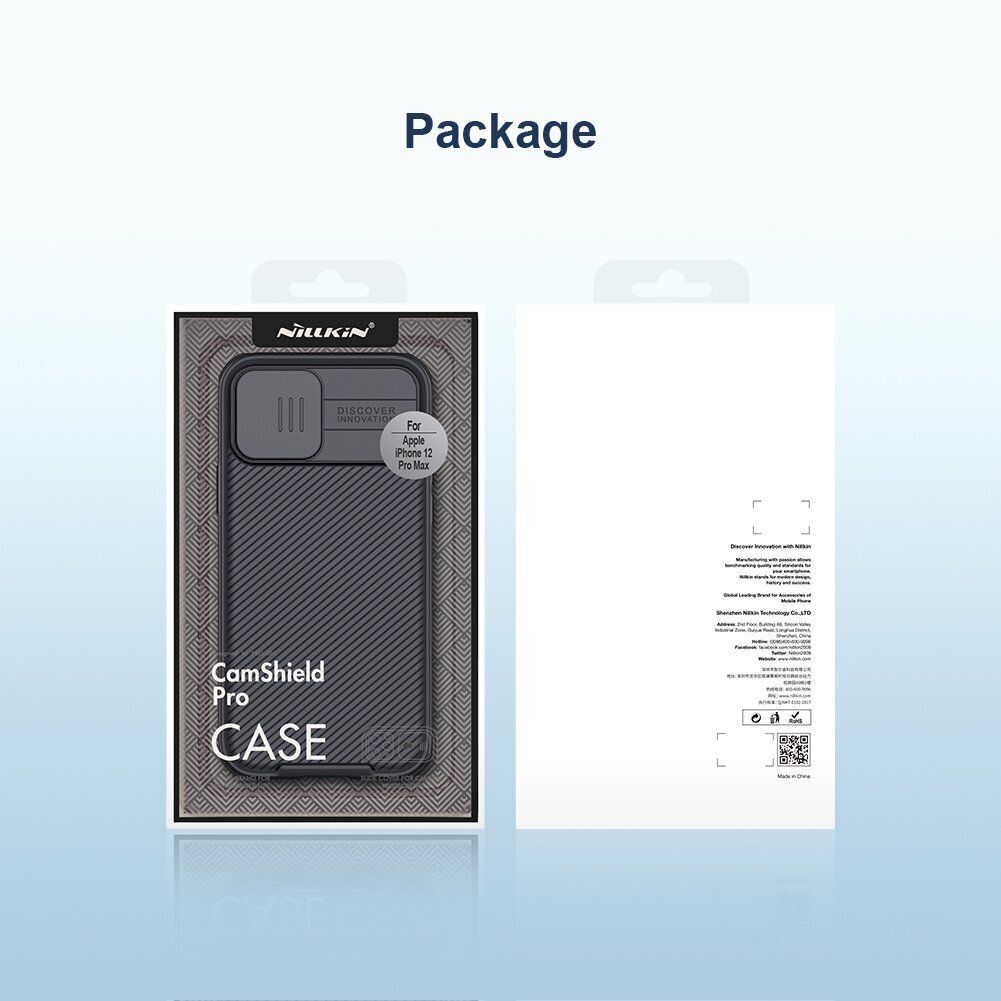 Nillkin CamShield Pro Magnetic Hard Case for iPhone 12 Pro Max 6.7 Black hind ja info | Telefoni kaaned, ümbrised | kaup24.ee