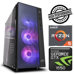 INTOP Ryzen 5 3600 8GB 240SSD M.2 NVME GTX1650 4GB no-OS цена и информация | Стационарные компьютеры | kaup24.ee