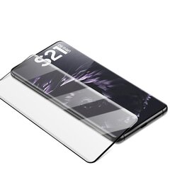 Защитное стекло Fusion 5D glass для экрана Samsung G998 Galaxy S21 Ultra 5G, черное цена и информация | Защитные пленки для телефонов | kaup24.ee