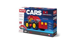 Laste konstruktor Roto Cars 2in1 võidusõiduauto, 65 osa цена и информация | Конструкторы и кубики | kaup24.ee