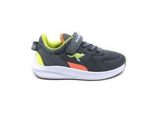 Laste kingad Kangaroos K-Fort Jag EV, hall, lime roheline цена и информация | Детская спортивная обувь | kaup24.ee