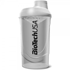 Шейкер Biotech Shaker Wave 600 мл (белый) цена и информация | Бутылки для воды | kaup24.ee