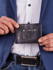 Meeste nahast rahakott tumesinise plaastriga. hind ja info | Meeste rahakotid | kaup24.ee