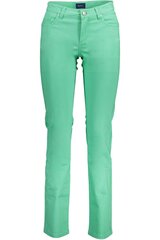 Naiste püksid Gant, roheline цена и информация | Женские брюки | kaup24.ee