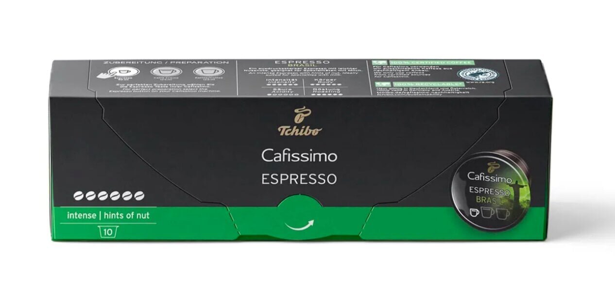 Kohvikapslid Cafissimo Espresso Brasil, 10 tk hind ja info | Kohv, kakao | kaup24.ee