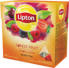 Tee LIPTON Püramiid, must tee metsamarjadega, 20 tk hind ja info | Tee | kaup24.ee