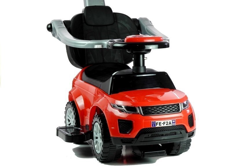Auto jõuallikaks on käepidemega jalad vanematele 614W Punane hind ja info | Imikute mänguasjad | kaup24.ee