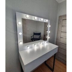 Зеркало для макияжа WHITE IV 100x80 цена и информация | Подвесные зеркала | kaup24.ee