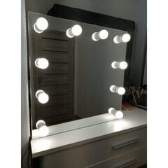Зеркало для макияжа SILVER III 60x60 цена и информация | Подвесные зеркала | kaup24.ee