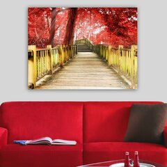 Репродукция на холсте Мост в красный лес цена и информация | Картины, живопись | kaup24.ee