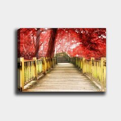 Репродукция на холсте Мост в красный лес цена и информация | Картины, живопись | kaup24.ee