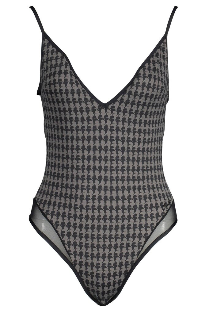 Naiste üheosaline ujumistrikoo Karl Lagerfeld Beachwear, must hind ja info | Naiste ujumisriided | kaup24.ee