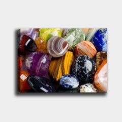 Reproduktsioon lõuendil Värvilised kivid hind ja info | Seinapildid | kaup24.ee