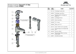 Valamusegisti RUBINETA P- 17 Star цена и информация | Смесители | kaup24.ee