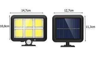 LED лампа на солнечной батарее с датчиком движения и сумерек цена и информация | Уличное освещение | kaup24.ee