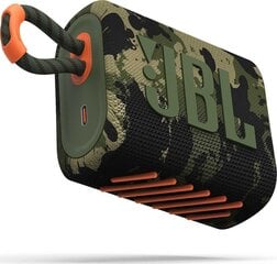 JBL беспроводная колонка Go 3 BT, camo цена и информация | Аудио колонки | kaup24.ee