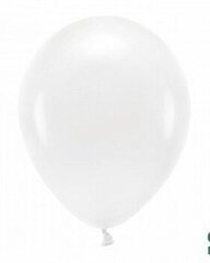 Öko õhupallid, 30cm, 10tk, valge hind ja info | Õhupallid | kaup24.ee