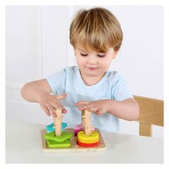 Puidust, hariv sorteerija - pusle, Tooky Toy hind ja info | Imikute mänguasjad | kaup24.ee