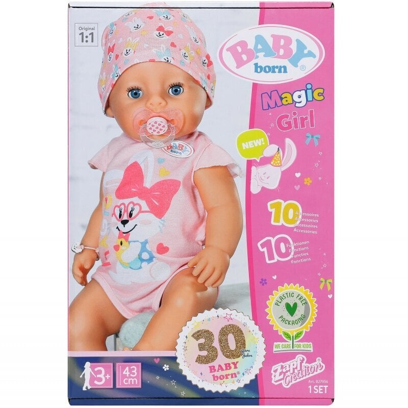 Nukk Baby Born koos lisadega Zapf Creation, 43 cm hind ja info | Tüdrukute mänguasjad | kaup24.ee