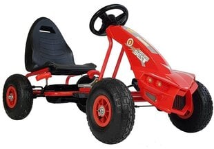 Картинг с педалями Gokart A-18 красный цена и информация | Игрушки для мальчиков | kaup24.ee