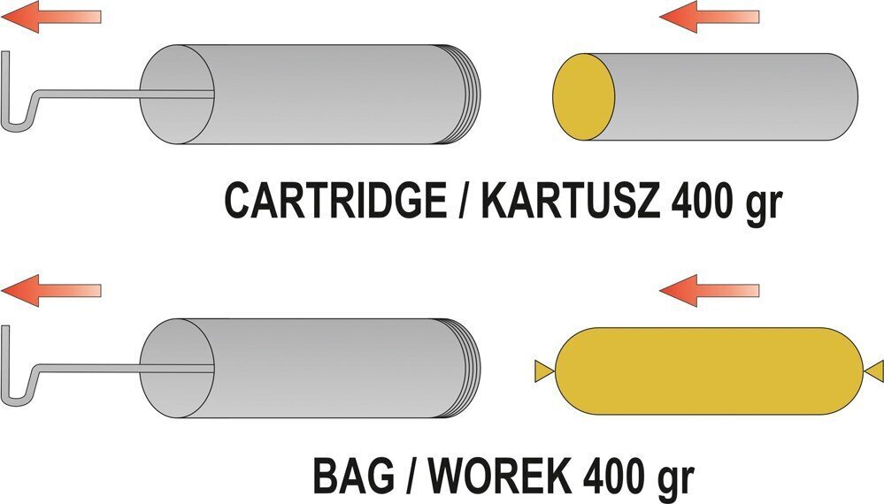 Määrdeaine prits, alumiiniumist 500 cm3 Yato (YT-0700) hind ja info | Käsitööriistad | kaup24.ee