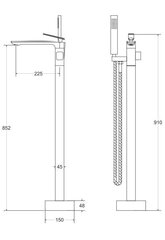 Vannisegisti Besco Aspira, Chrome hind ja info | Vannitoa segistid | kaup24.ee