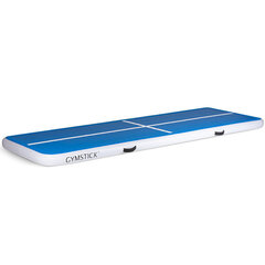 Õhkmadrats Gymstick Air Track 300 x 100 x 10cm, sinine-valge hind ja info | Joogamatid | kaup24.ee