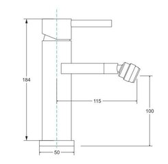 Bideekraan Besco Decco, Chrome hind ja info | Vannitoa segistid | kaup24.ee