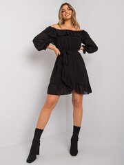 OH BELLA Must pikkade varrukatega kleit. hind ja info | Kleidid | kaup24.ee