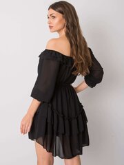 Och Bella Черное испанское платье с воланами цена и информация | Платья | kaup24.ee