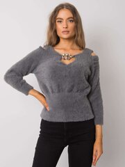 темно-серый свитер с вырезами leandre rue paris цена и информация | Женские кофты | kaup24.ee