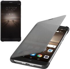 Klapiga ümbris Clear S-View Book sobib Huawei Mate 9, hall hind ja info | Telefoni kaaned, ümbrised | kaup24.ee