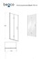Dušiuks Besco Exo-H, 80,90,100 x 190 cm hind ja info | Dušikabiinide uksed ja seinad | kaup24.ee