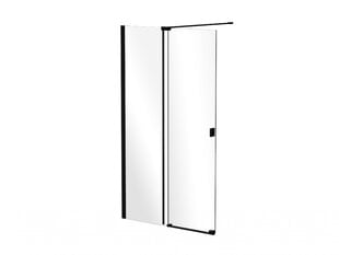 Walk-In dušikabiin Besco Vayo Black, 100,110,120 x 200 cm цена и информация | Душевые двери и стены | kaup24.ee