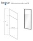 Walk-In dušikabiin Besco Icon, 100,110,120 x 200 cm hind ja info | Dušikabiinide uksed ja seinad | kaup24.ee