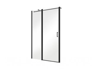 Душевые двери Besco Exo-C Black, 100,110,120 x 190 см цена и информация | Душевые двери и стены | kaup24.ee