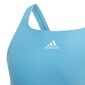 Tüdrukute ujumistrikoo Adidas Girls Colorblock 3S Swimsuit Jr GQ1146, must hind ja info | Tüdrukute trikood | kaup24.ee