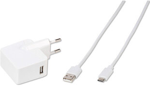 Vivanco laadija USB-C 3A 1,2m, valge (60020) hind ja info | Mobiiltelefonide kaablid | kaup24.ee