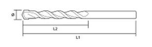 Kivipuur 6x150mm цена и информация | Механические инструменты | kaup24.ee