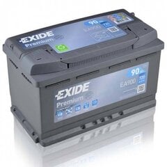 Аккумулятор EXIDE EA900 90 Ah 720 A EN 12V цена и информация | Аккумуляторы | kaup24.ee