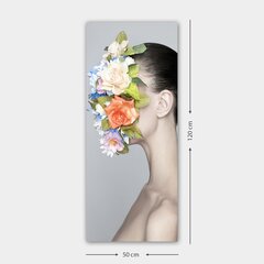 Pilt Naine ja lilled hind ja info | Seinapildid | kaup24.ee