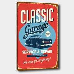 Reproduktsioon lõuendil Classic garage цена и информация | Картины, живопись | kaup24.ee