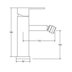 Bideekraan Besco Modern / Varium, Chrome цена и информация | Смесители | kaup24.ee