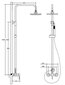 Dušikomplekt Besco Decco / Illusion, Chrome hind ja info | Komplektid ja dušipaneelid | kaup24.ee