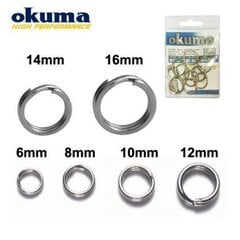 Sõrmused Okuma Split Saltwater 6 mm цена и информация | Другие товары для рыбалки | kaup24.ee