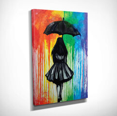 Pilt Tüdruk vihmavarjuga hind ja info | Seinapildid | kaup24.ee